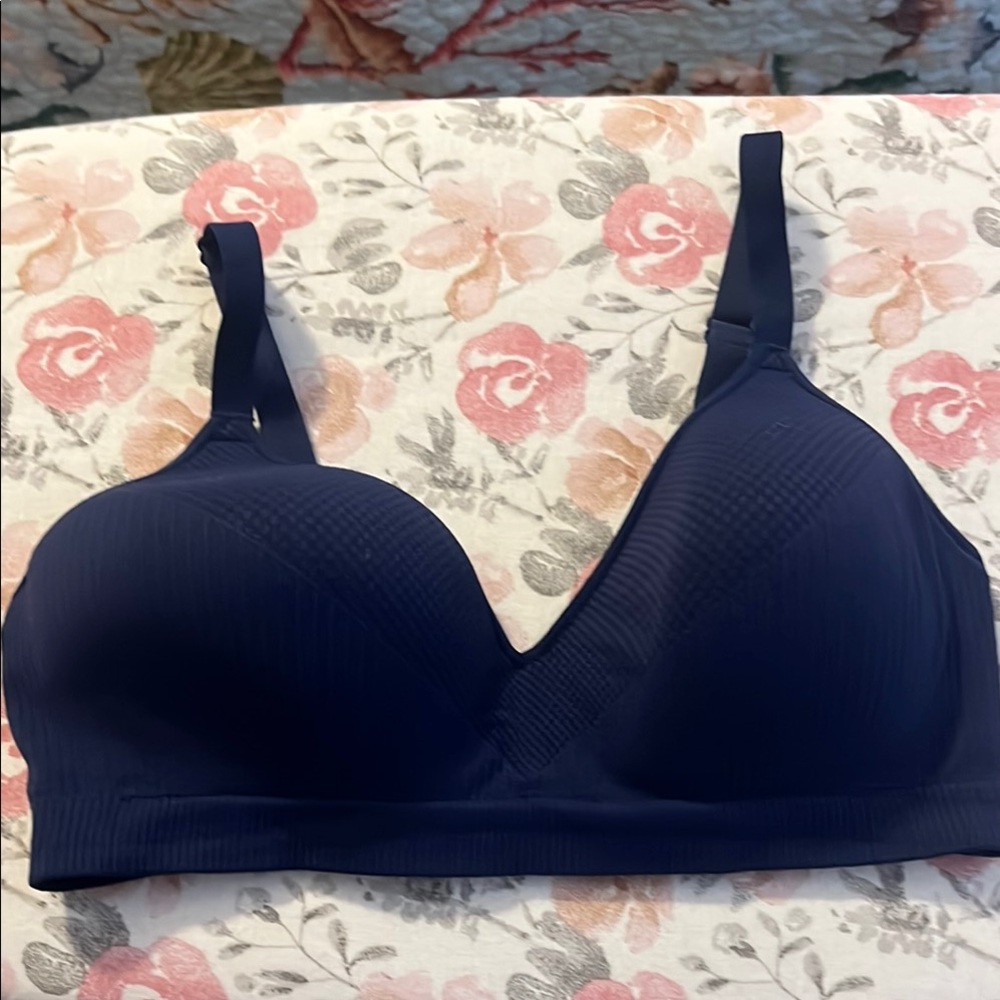 Hanes Navy Blue Women's large Bra